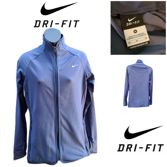 NIKE Jackets & Blazers - NIKE DRI-FIT FRONT ZIP TRACK JACKET
